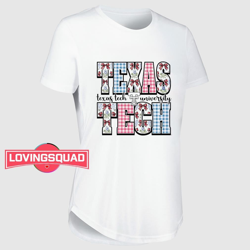 Texas Tech Red Raiders football University Coquette Bow style shirt