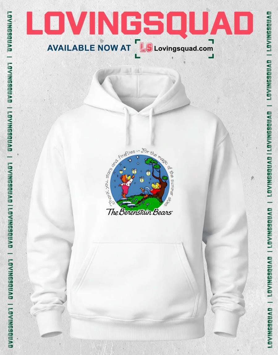 The Berenstain Bears stars and fireflies for the magic of the summer skies shirt