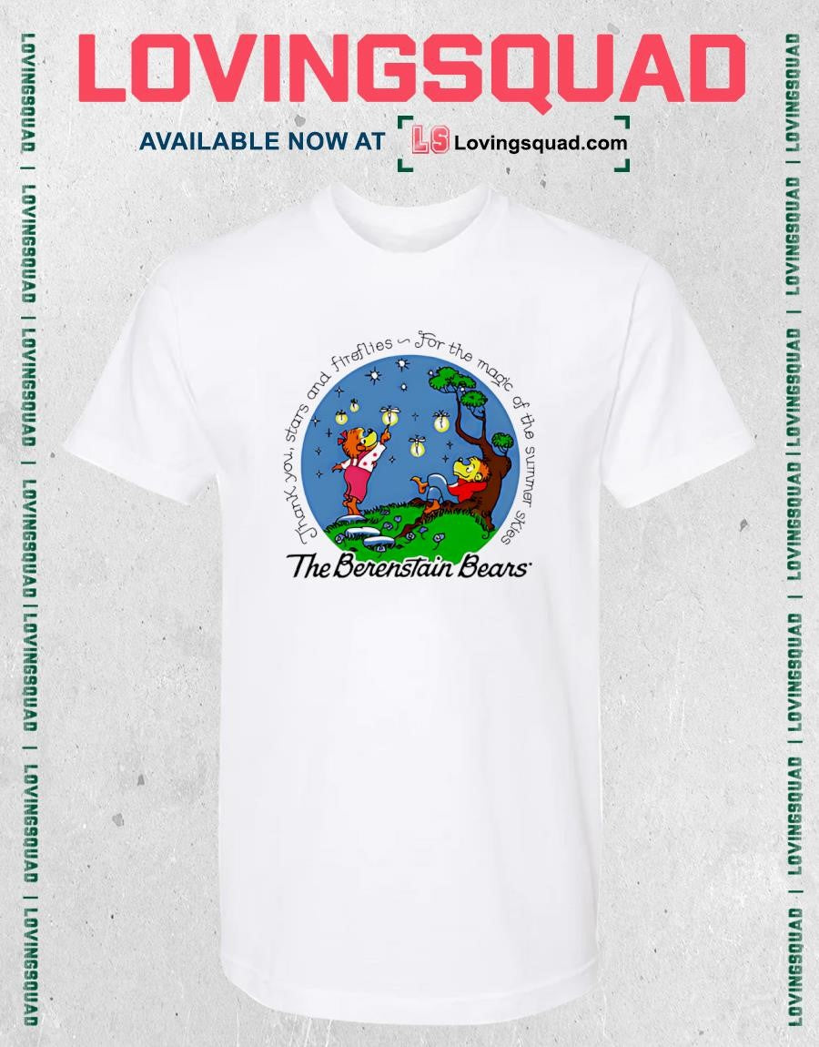The Berenstain Bears stars and fireflies for the magic of the summer skies shirt