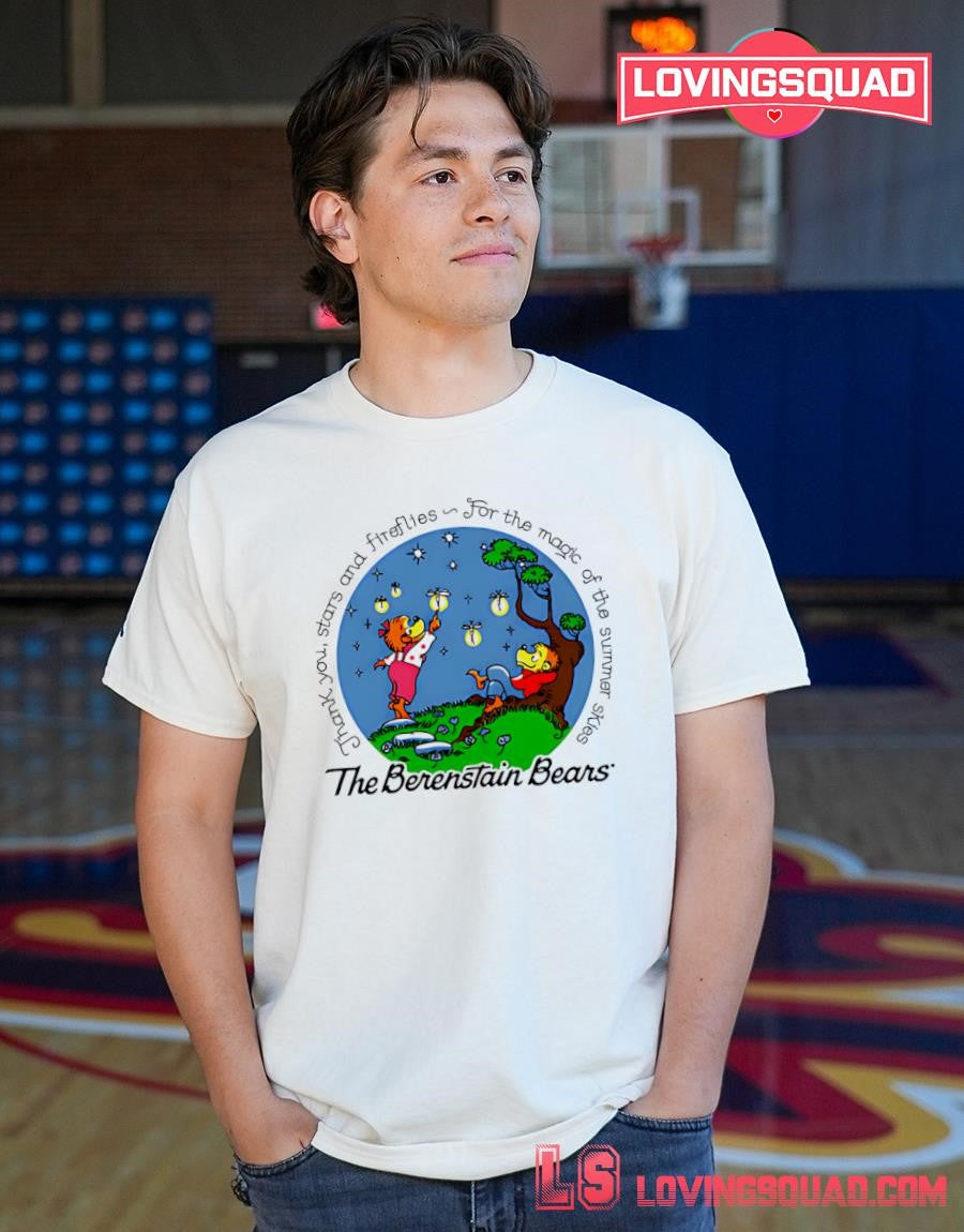 The Berenstain Bears stars and fireflies for the magic of the summer skies shirt