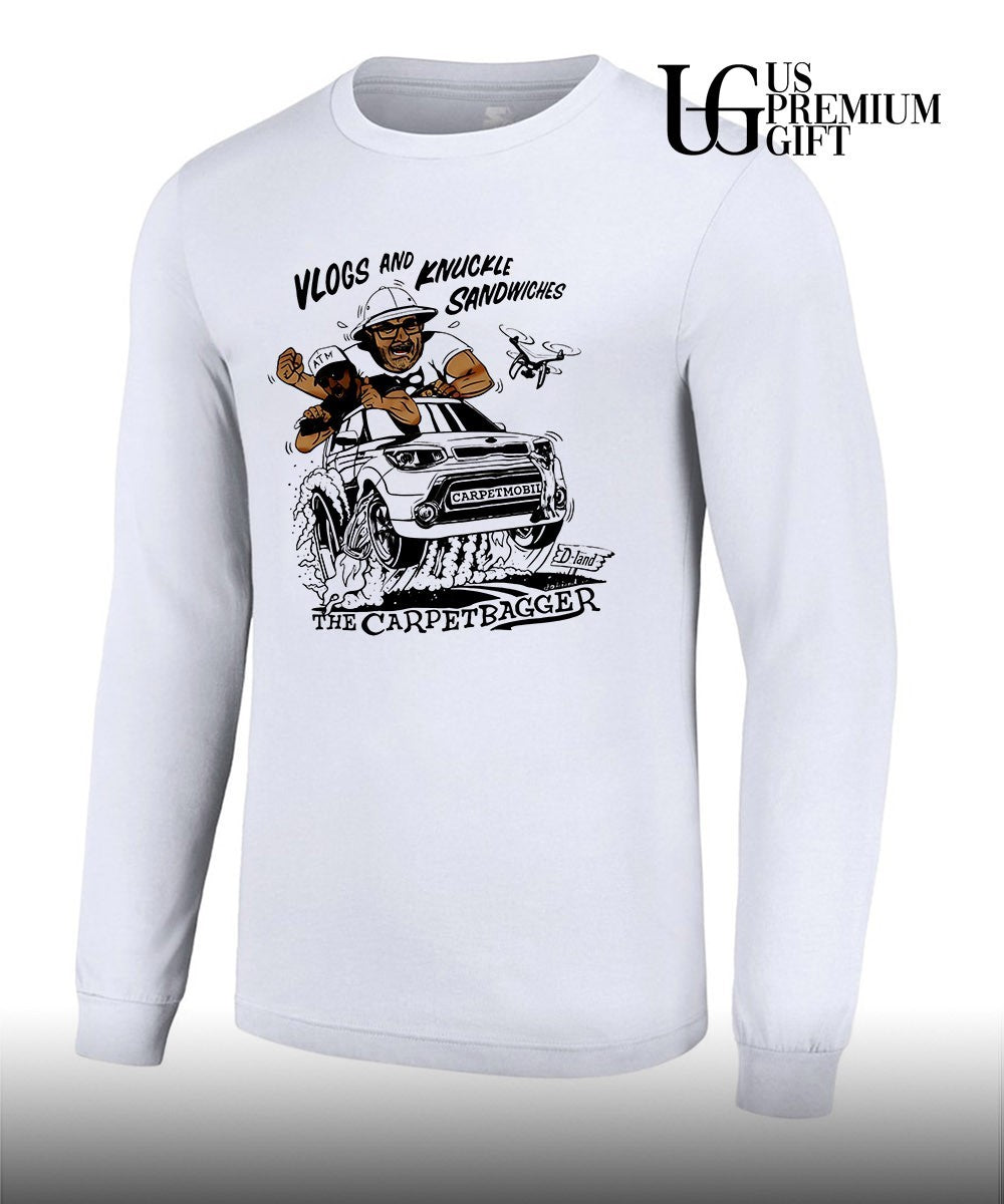 The Carpetbagger Vlogs and Knuckle Sandwiches Carpetmobil shirt