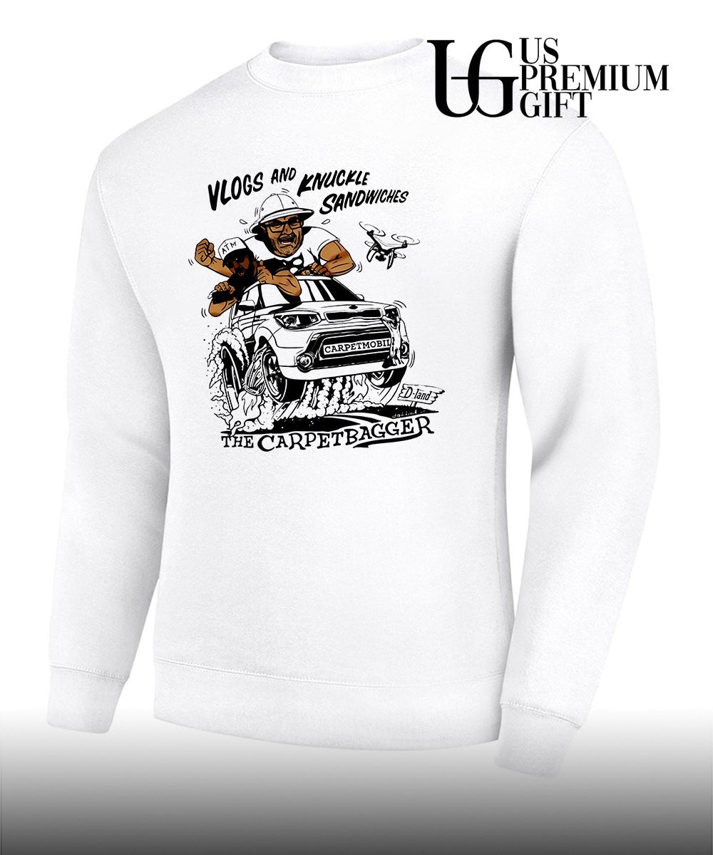 The Carpetbagger Vlogs and Knuckle Sandwiches Carpetmobil shirt