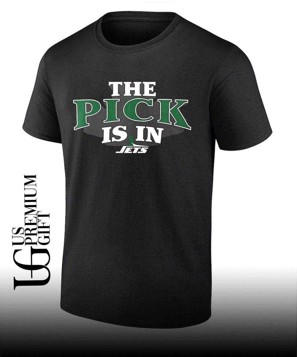 The Pick is in New York Jets Football shirt