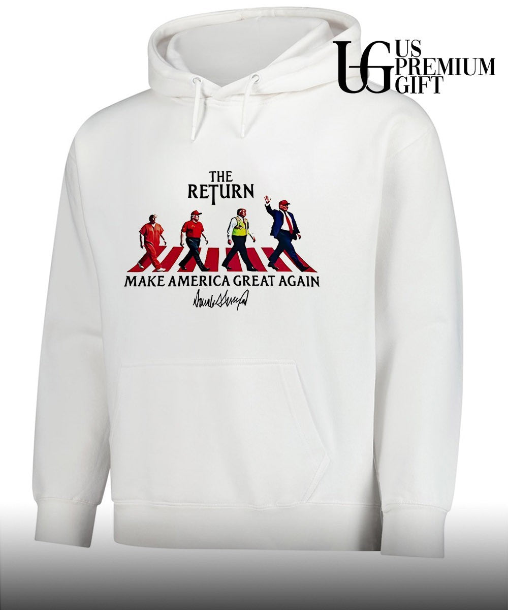 The Return Make America Great Again Trump abbey road shirt