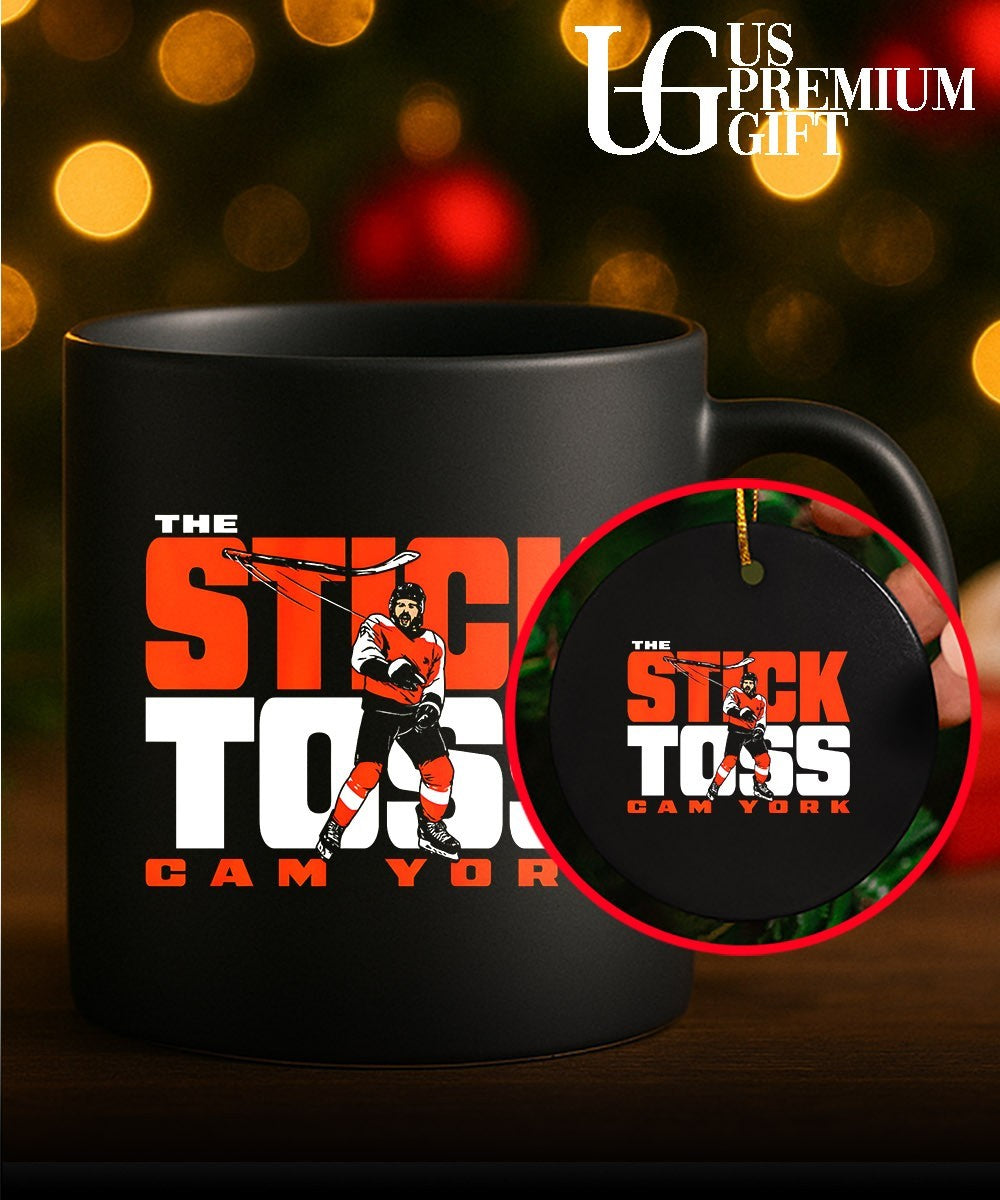 The Stick Toss Cam York Philadelphia Flyers hockey signature shirt