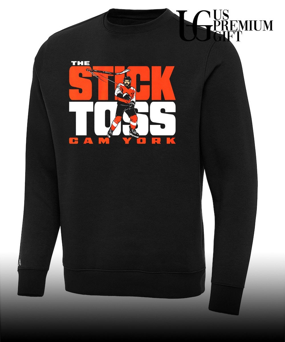 The Stick Toss Cam York Philadelphia Flyers hockey signature shirt