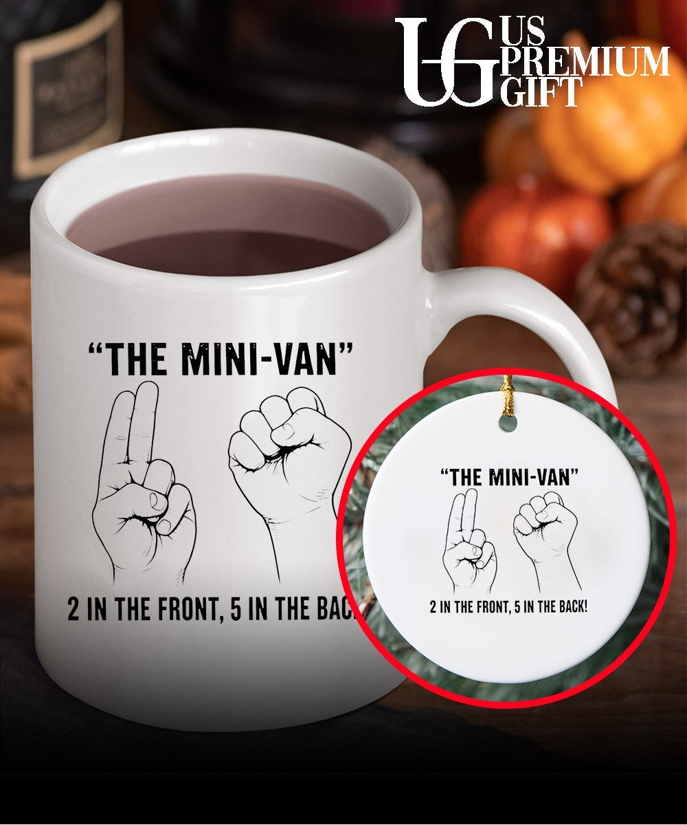 The mini-van 2 in the front 5 in the back shirt