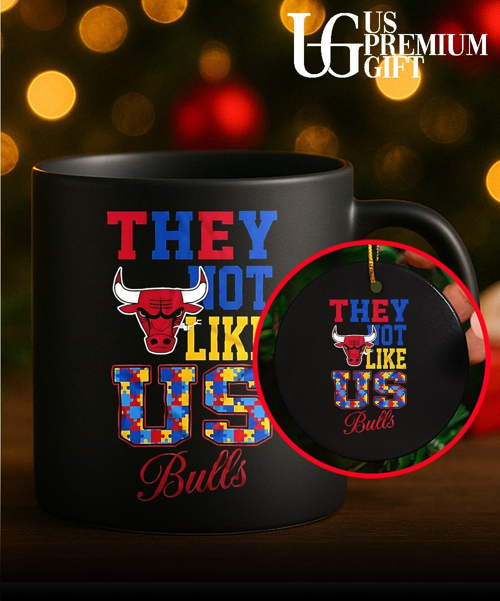 They Not Like Us Autism Awareness Chicago Bulls logo shirt