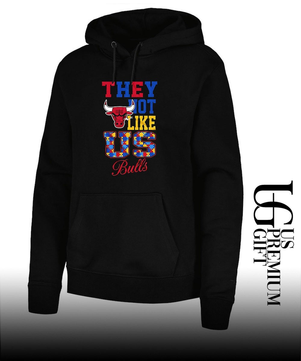 They Not Like Us Autism Awareness Chicago Bulls logo shirt