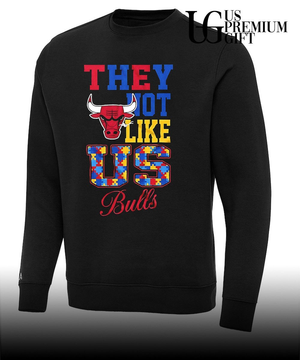 They Not Like Us Autism Awareness Chicago Bulls logo shirt