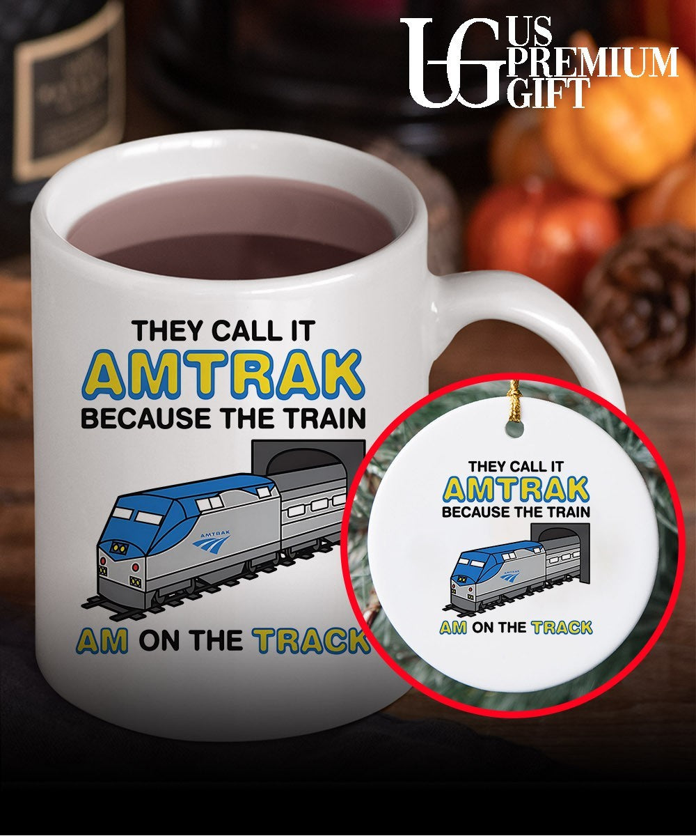 They call it name because the train am on the track shirt