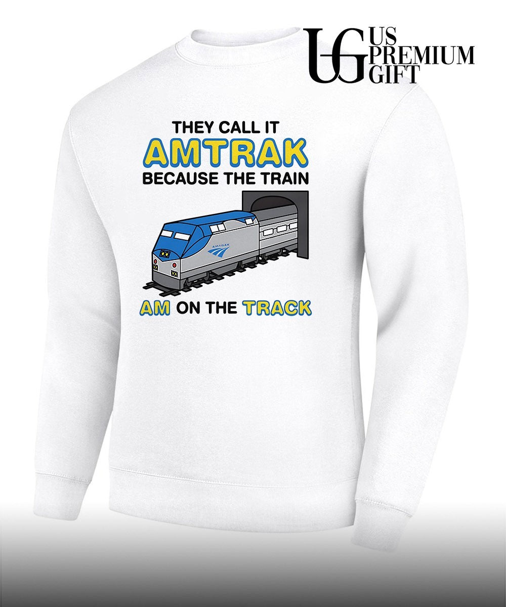 They call it name because the train am on the track shirt