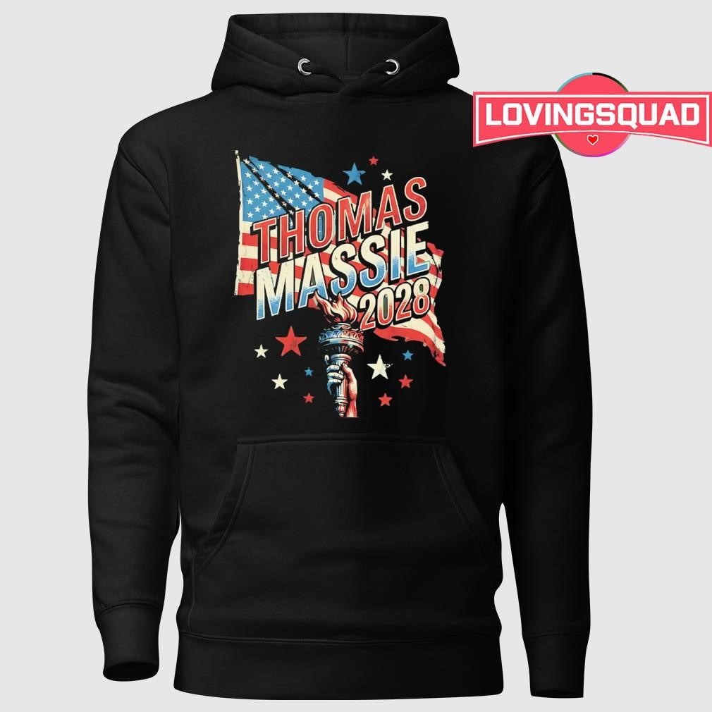 Thomas Massie 2028 USA flag shirt