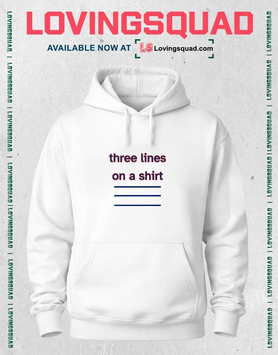 Three Lines On A Shirt England Football T Shirt