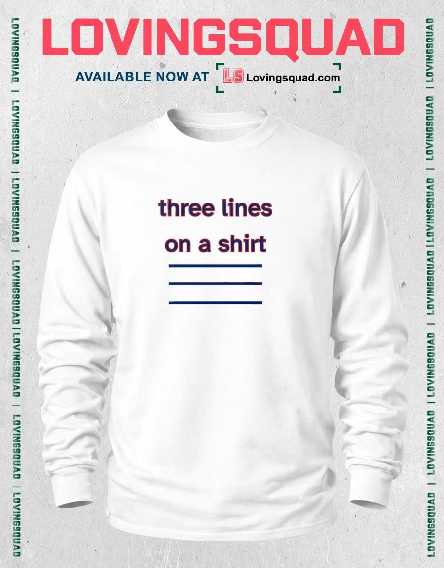 Three Lines On A Shirt England Football T Shirt