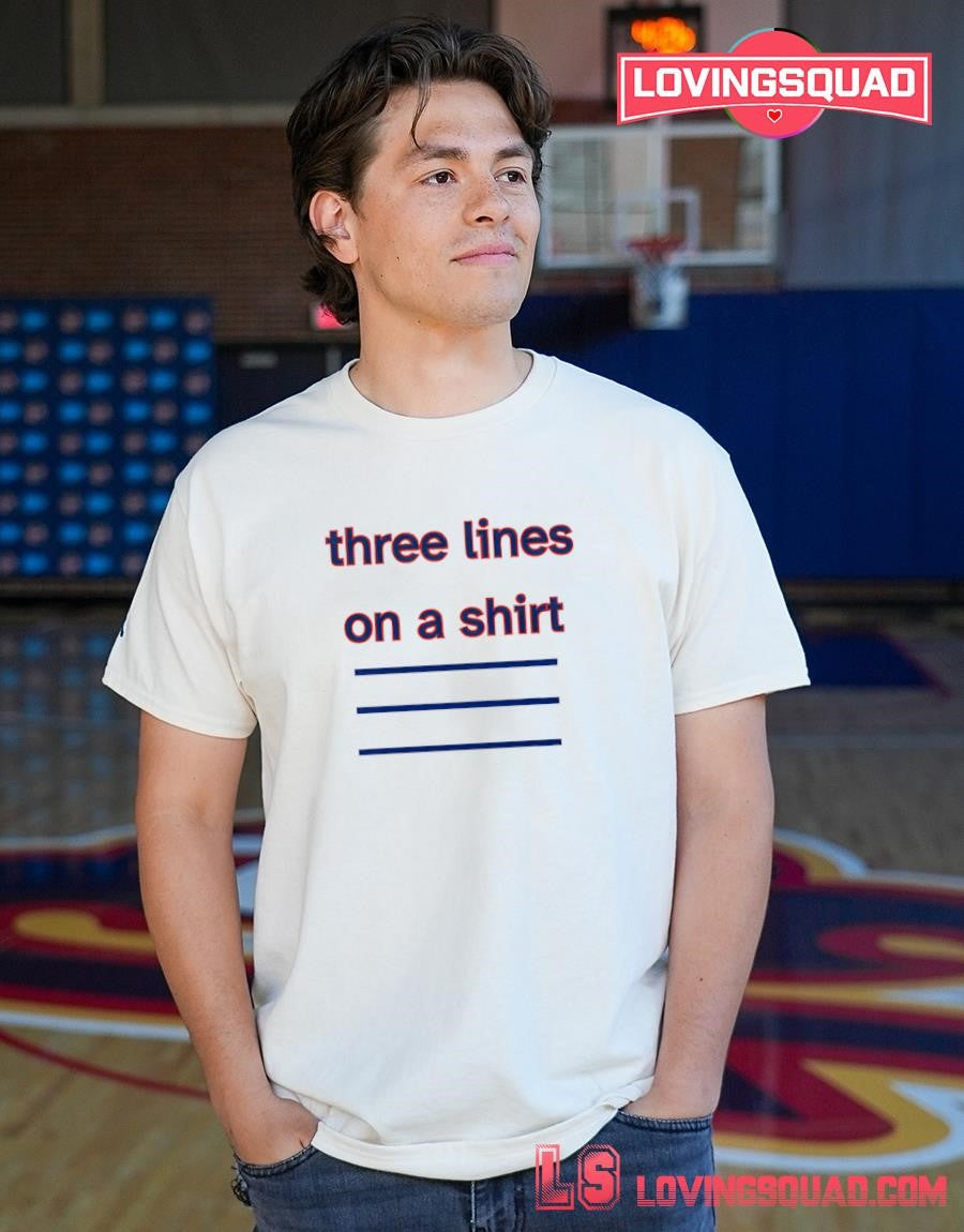Three Lines On A Shirt England Football T Shirt