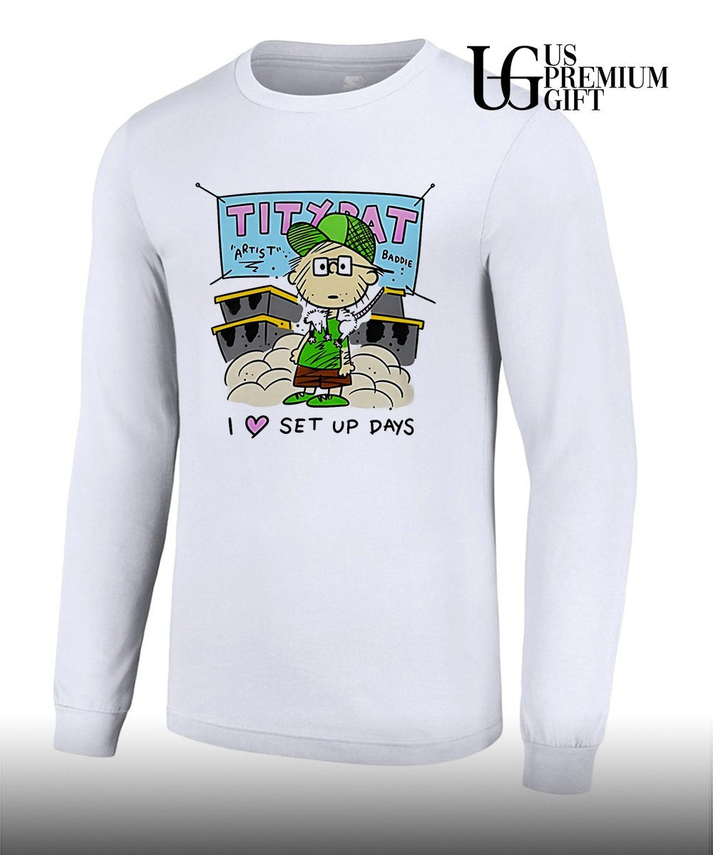 Tiny rat I love set up days shirt