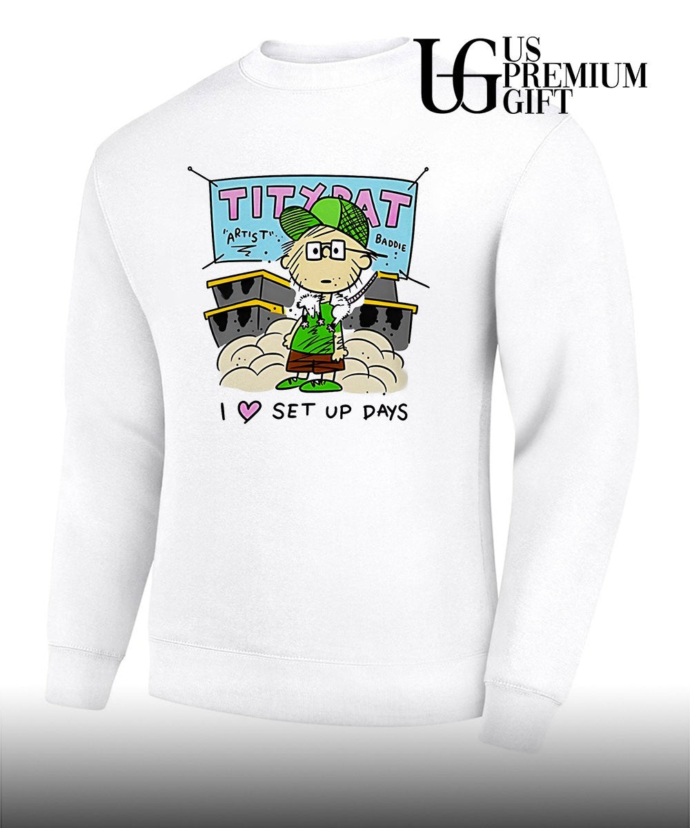 Tiny rat I love set up days shirt
