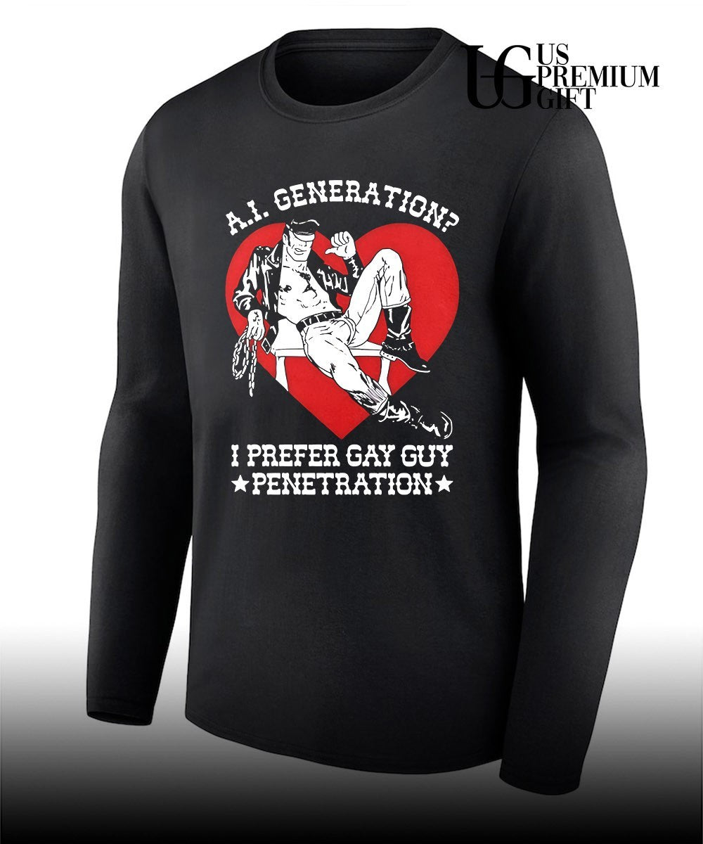 Tom of Finland Leather Man AI Generation I Prefer Gay Guy Penetration shirt