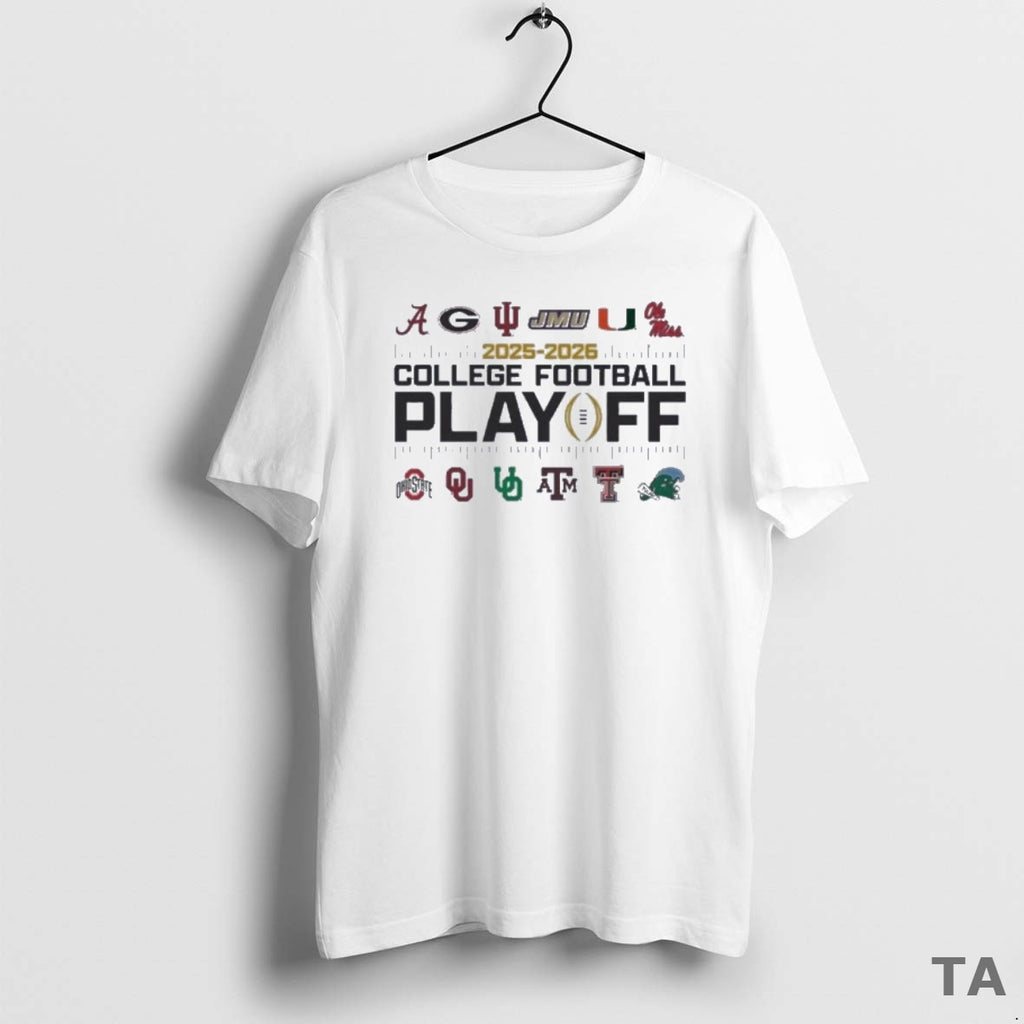 Top 2025 College Football Playoff Elite 12 Teams T Shirt Sweater Hoodie, Sweatshirt | PopFlextees.com