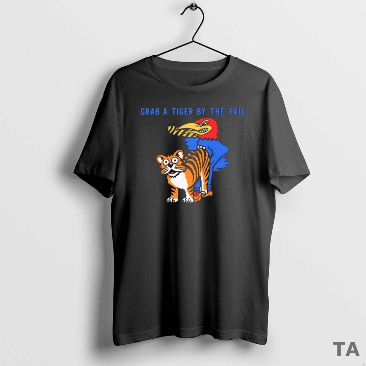 Top 2025 Grab A Tiger By The Tail Kansas Jayhawks Vs Missouri Tigers T-Shirts, Hoodie, Sweatshirt | PopFlextees.com