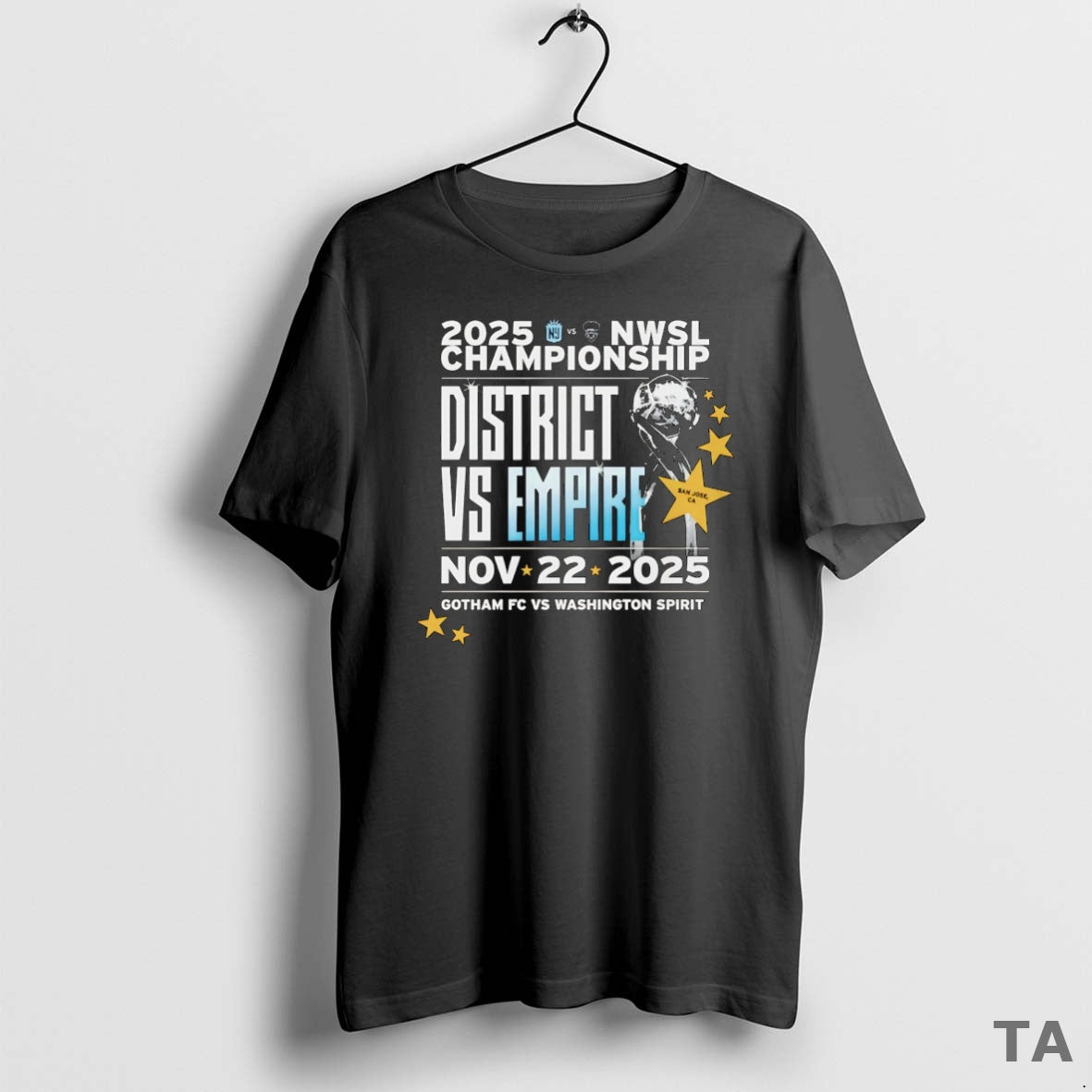 Top 2025 Nwsl Championship Gotham Fc Vs Washington Spirit Trophy T Shirt Sweater Hoodie, Sweatshirt | PopFlextees.com