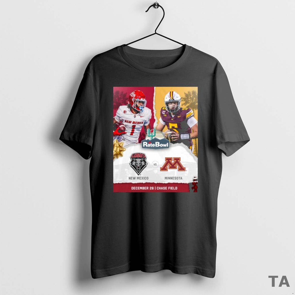 Top 2025 Rate Bowl New Mexico Lobos Vs Minnesota Golden Gophers December 26 T-Shirts, Hoodie, Sweatshirt