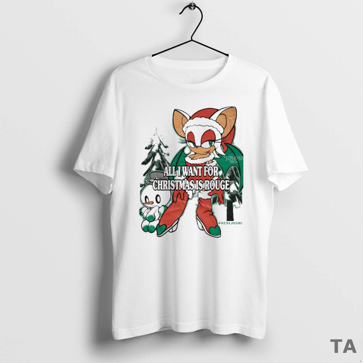 Top All I Want For Christmas Is Rouge T Shirt Sweater Hoodie, Sweatshirt | PopFlextees.com
