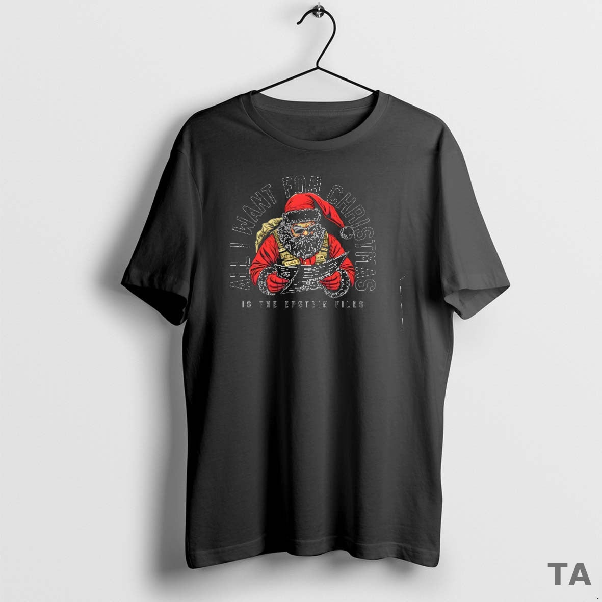 Top All I Want For Christmas Is The Epstein Files T Shirt Sweater Hoodie, Sweatshirt | PopFlextees.com