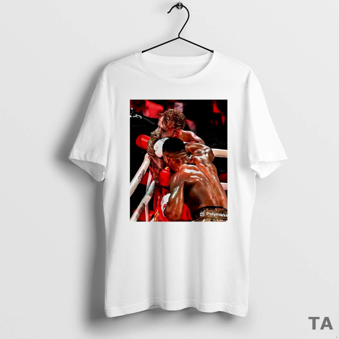 Top Anthony Joshua Ko Jake Paul Photo Circle T Shirt Sweater Hoodie, Sweatshirt | PopFlextees.com