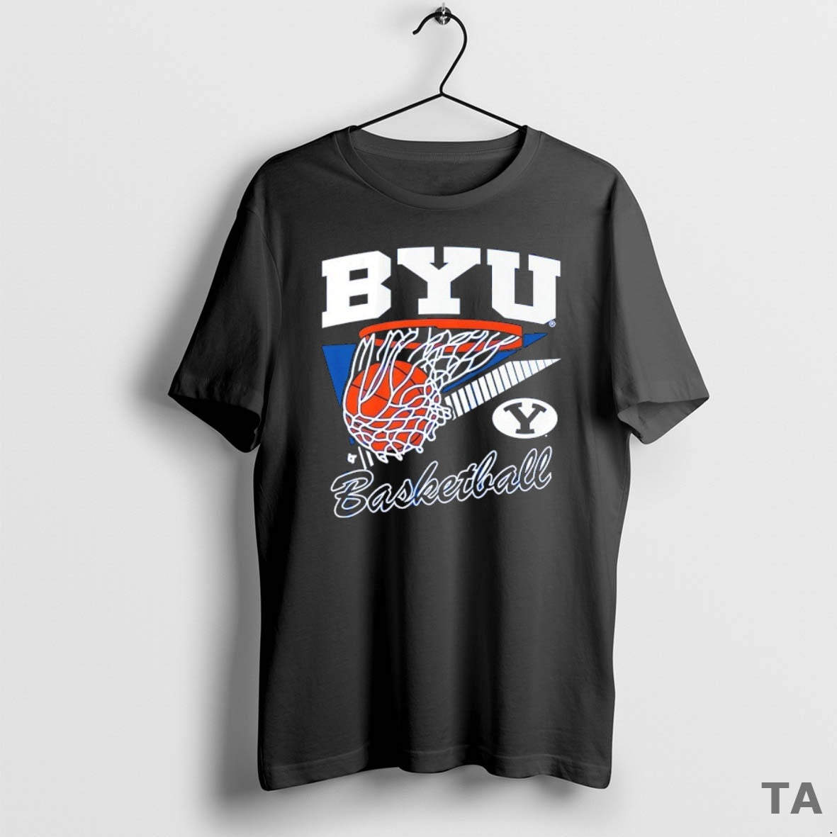 Top Byu Cougars Basketball Net Retro Swish T Shirt Sweater Hoodie, Sweatshirt | PopFlextees.com