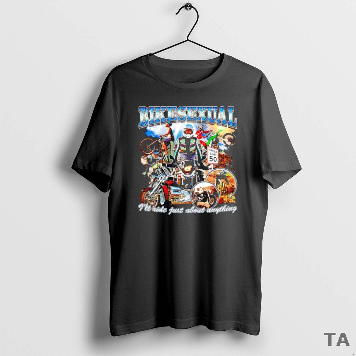 Top Bikesexual Ill Ride Just About Anything T Shirt Sweater Hoodie, Sweatshirt | PopFlextees.com