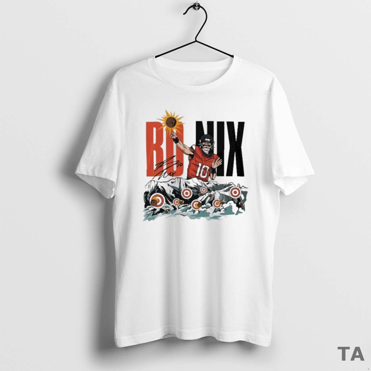 Top Bo Nix Target Practice T Shirt Sweater Hoodie, Sweatshirt | PopFlextees.com