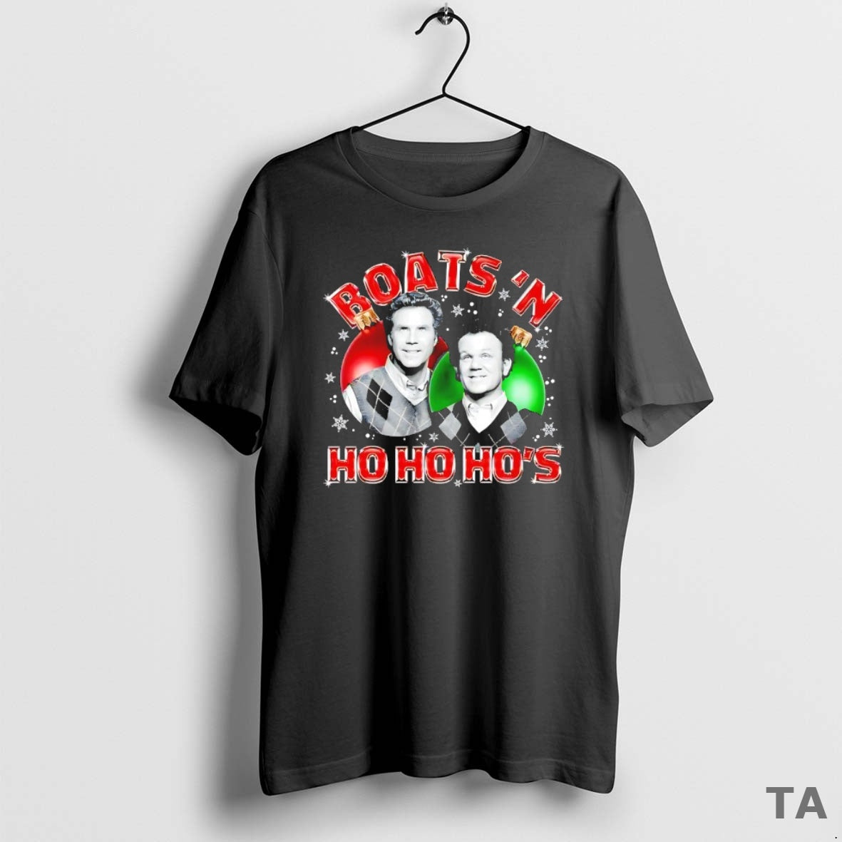 Top Boats N Ho Ho Ho Step Brothers Christmas Ornaments T Shirt Sweater Hoodie, Sweatshirt | PopFlextees.com