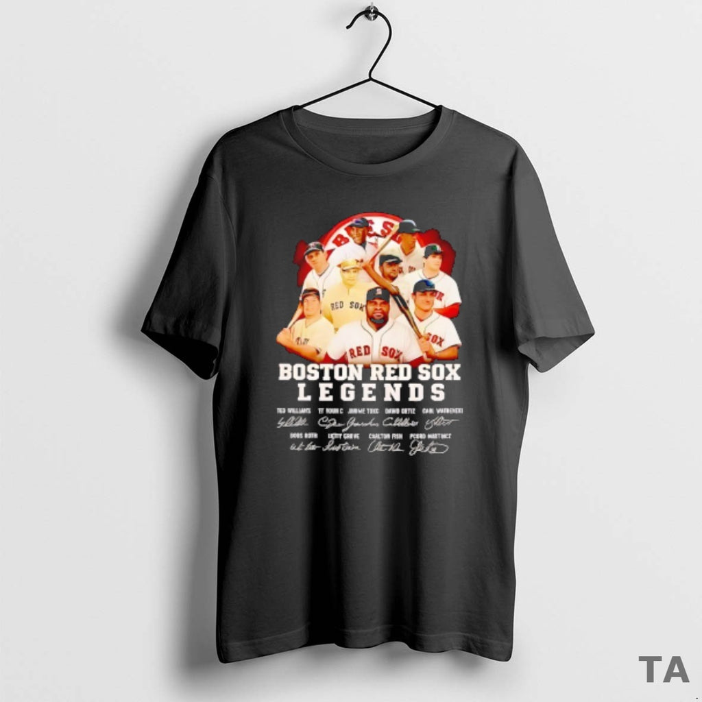Top Boston Red Sox Legends Signatures T Shirt Sweater Hoodie, Sweatshirt | PopFlextees.com