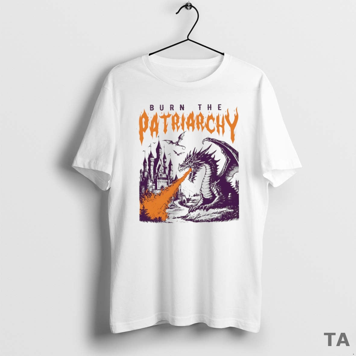Top Burn The Patriarchy Dragon Circle T Shirt Sweater Hoodie, Sweatshirt | PopFlextees.com