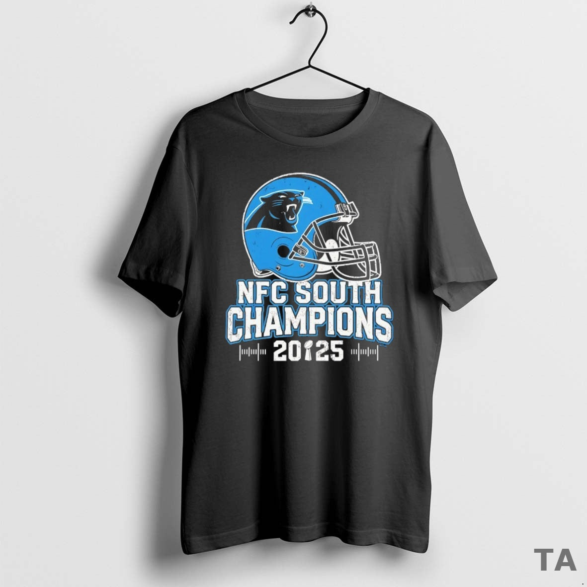 Top Carolina Panthers Nfc South 2025 Champions Helmet T Shirt Sweater Hoodie, Sweatshirt | PopFlextees.com