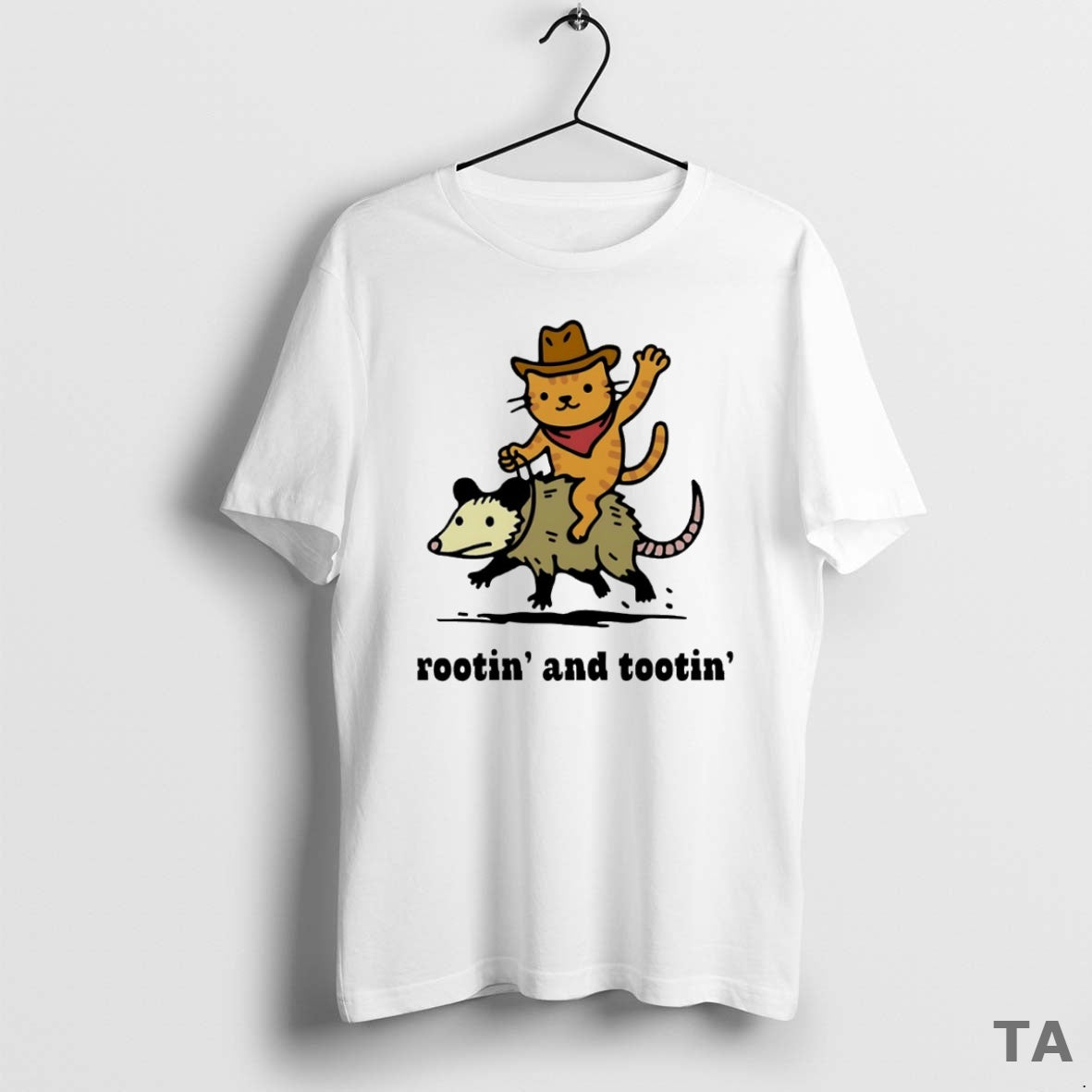 Top Cat Riding Opossum Rootin And Tootin Circle T Shirt Sweater Hoodie, Sweatshirt | PopFlextees.com