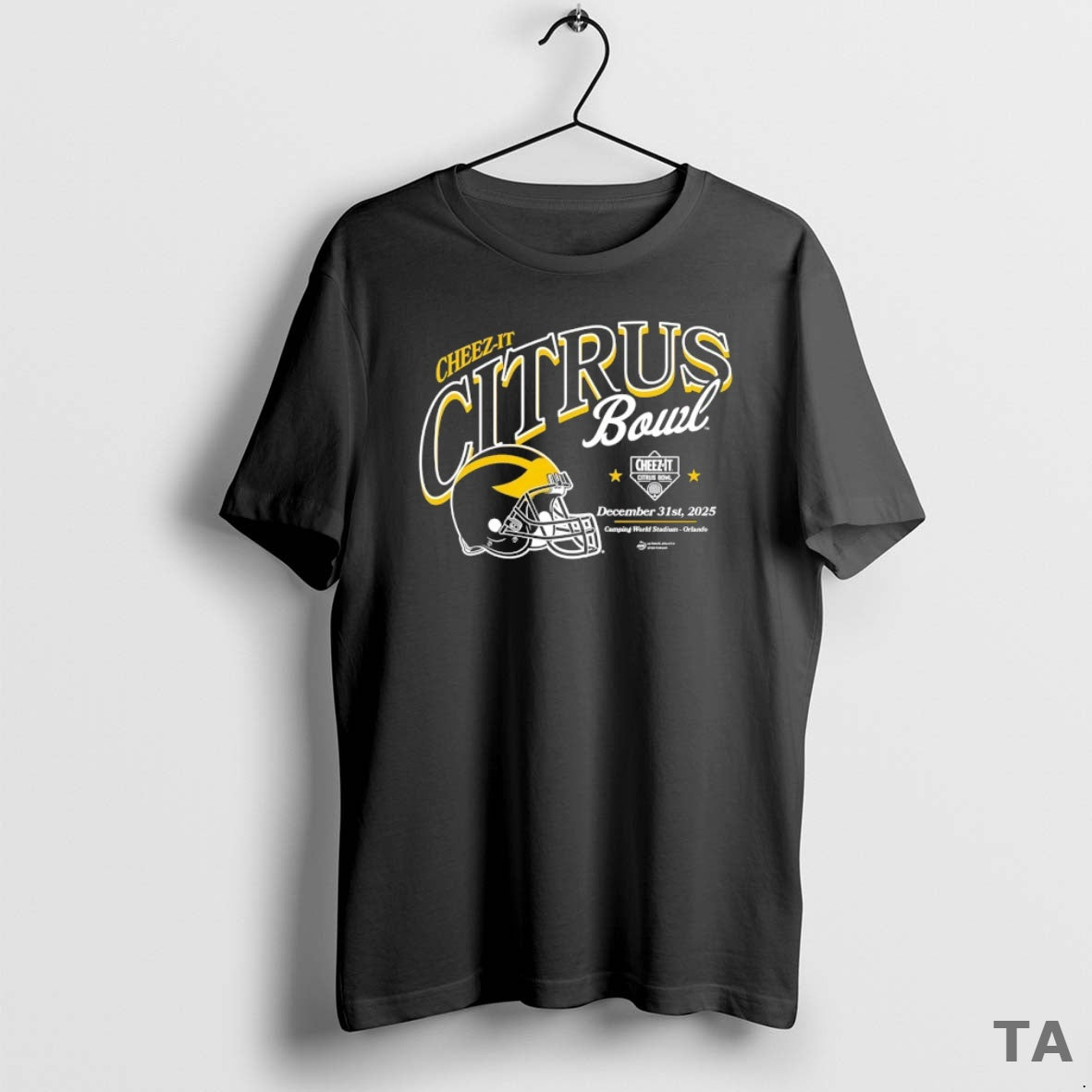 Top Cheez It Citrus Bowl 2025 Michigan Wolverines Football Helmet T Shirt Sweater Hoodie, Sweatshirt | PopFlextees.com