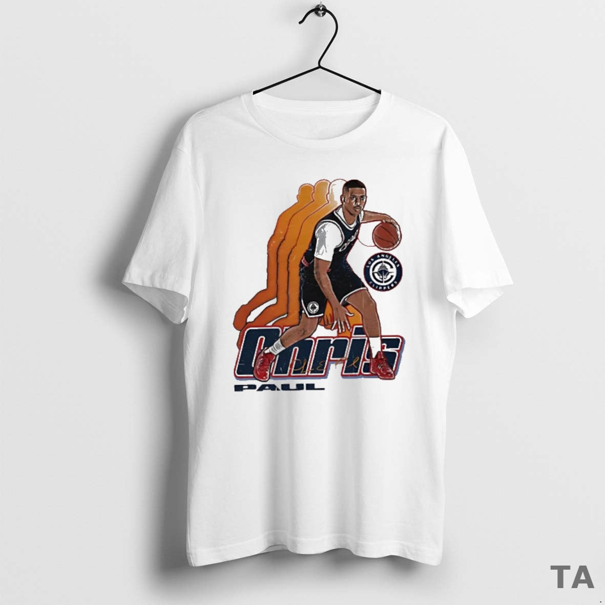 Top Chris Paul Los Angeles Clippers Signature Retro Vibe Graphic T Shirt Sweater Hoodie, Sweatshirt | PopFlextees.com