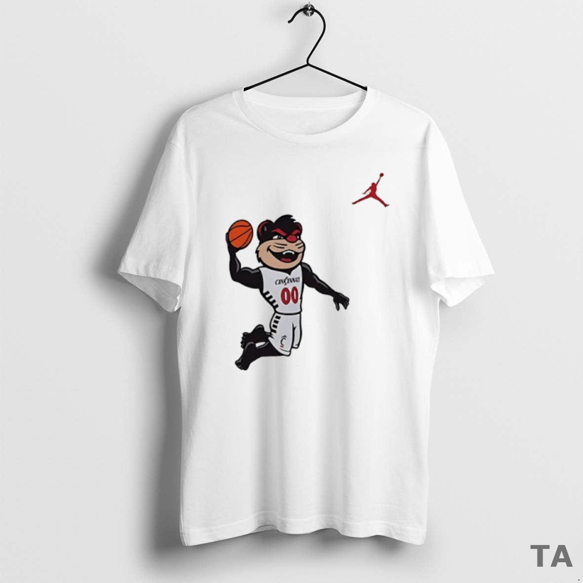 Top Cincinnati Bearcats Mascot Playing Basketball Circle T Shirt Sweater Hoodie, Sweatshirt | PopFlextees.com