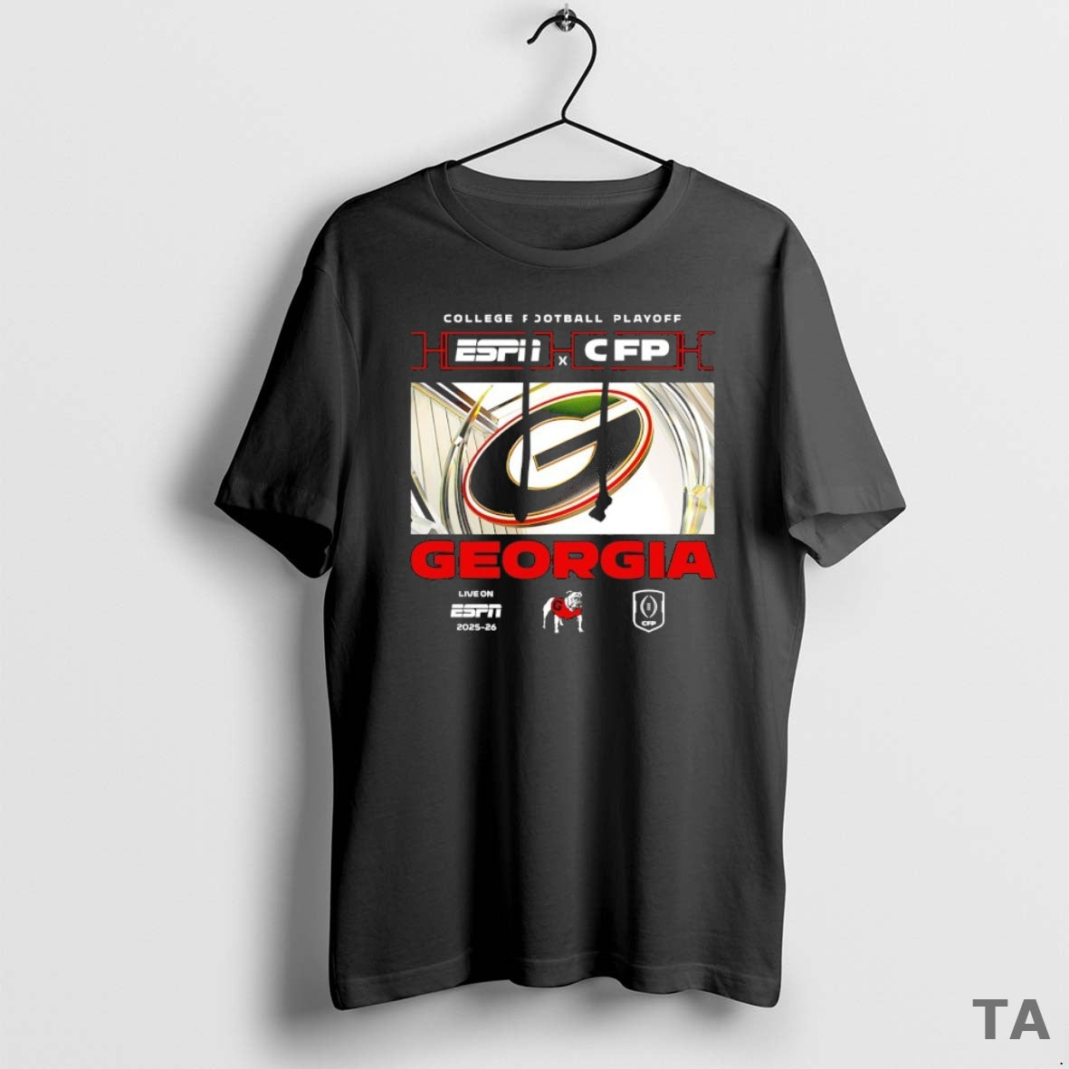 Top College Gameday Georgia Bulldogs 2025 2026 Cfp X Espn Logo T Shirt Sweater Hoodie, Sweatshirt | PopFlextees.com