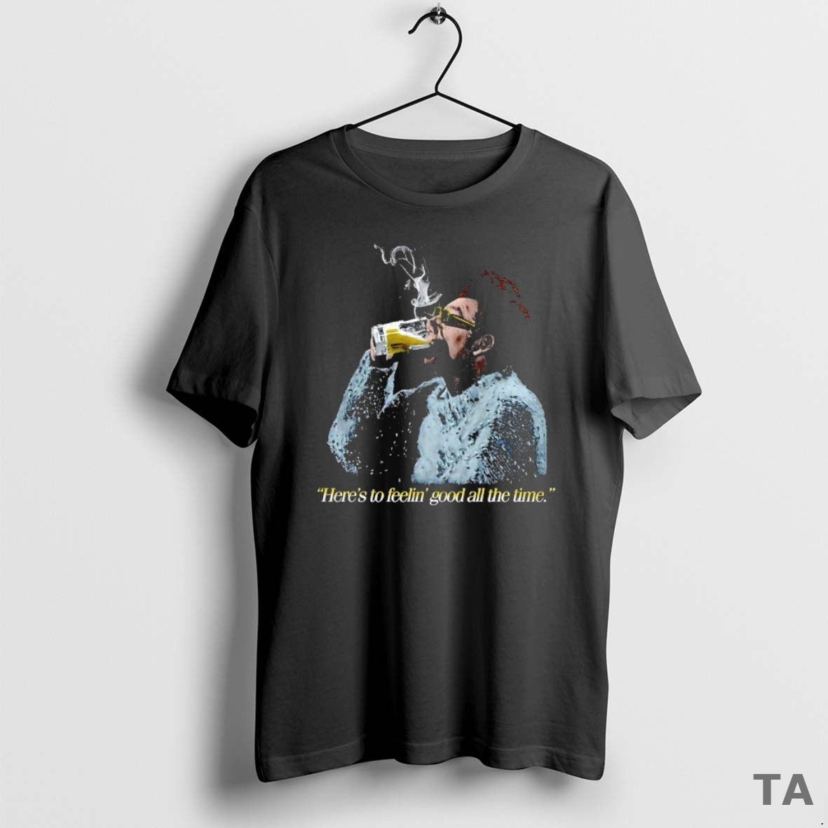 Top Cosmo Kramer Heres To Feelin Good All The Time T Shirt Sweater Hoodie, Sweatshirt | PopFlextees.com