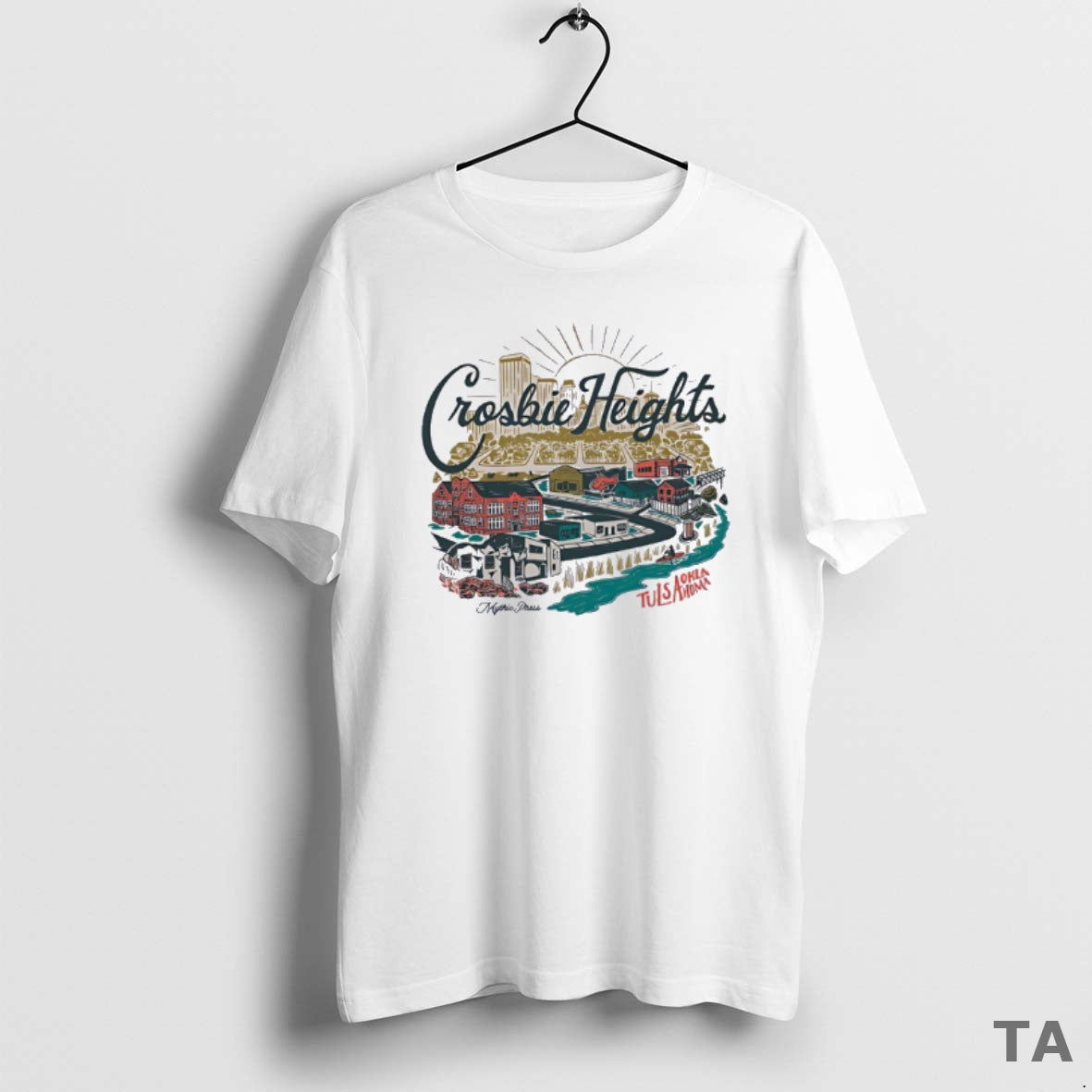 Top Crosbie Heights Tulsa Oklahoma Mythic Press T Shirt Sweater Hoodie, Sweatshirt | PopFlextees.com