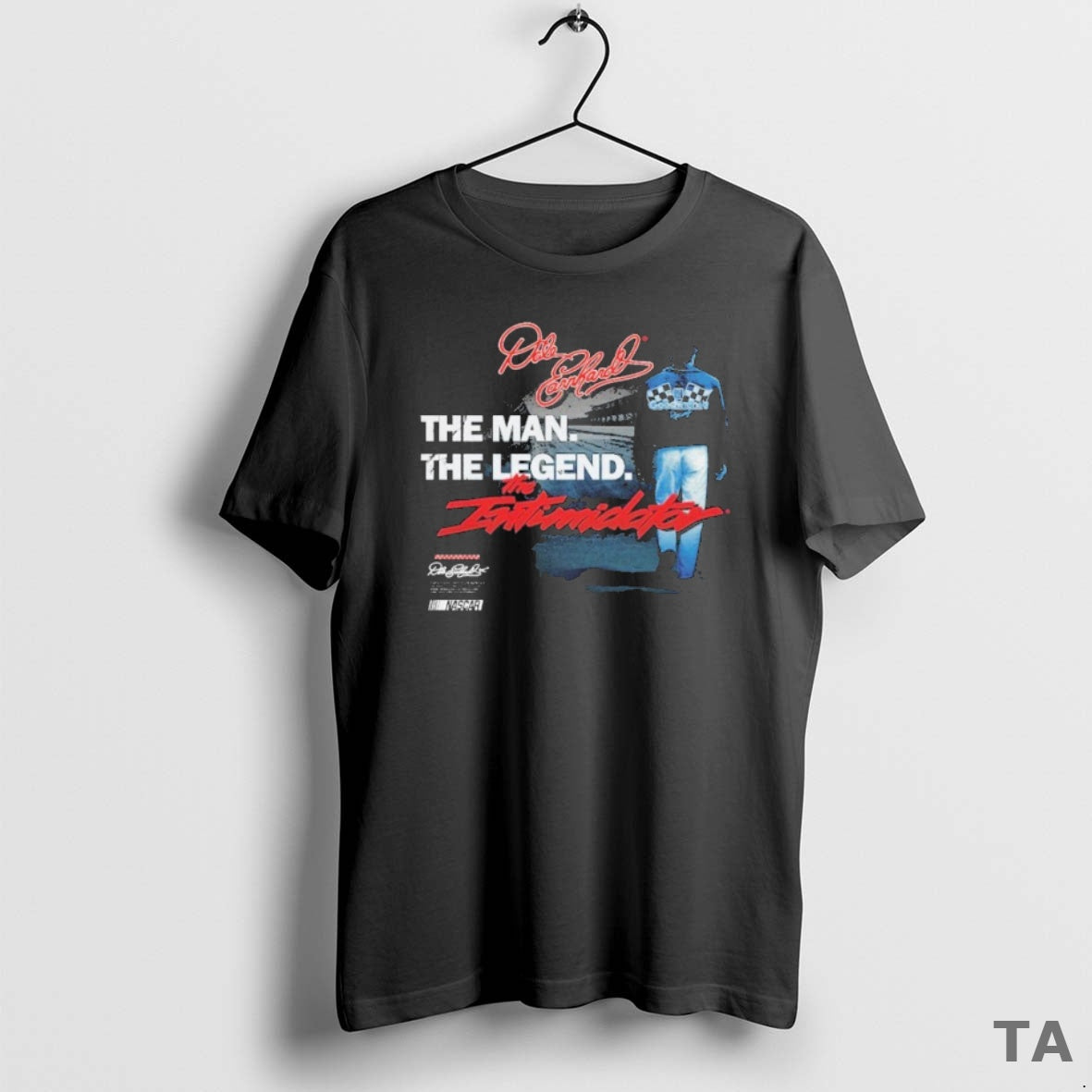 Top Dale Earnhardt Checkered Flag Sports Man Legend Intimidator Legend Nascar Signature T-Shirts, Hoodie, Sweatshirt