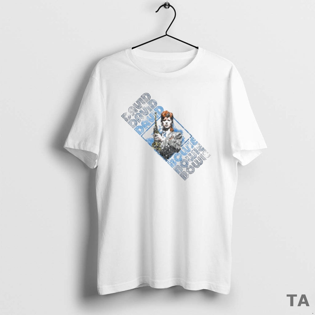 Top David Bowie Saxophone T Shirt Sweater Hoodie, Sweatshirt | PopFlextees.com