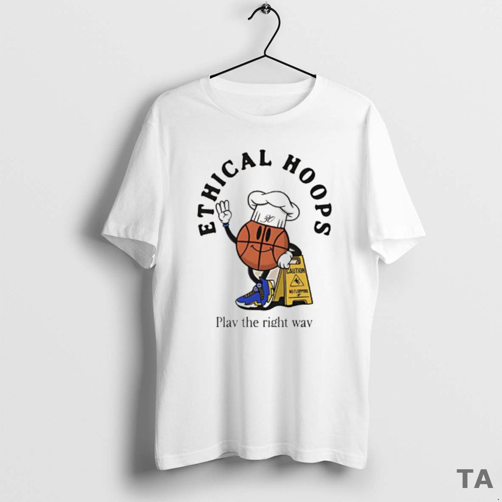 Top Ethical Hoops Play The Right Way Slogan Ball T Shirt Sweater Hoodie, Sweatshirt | PopFlextees.com