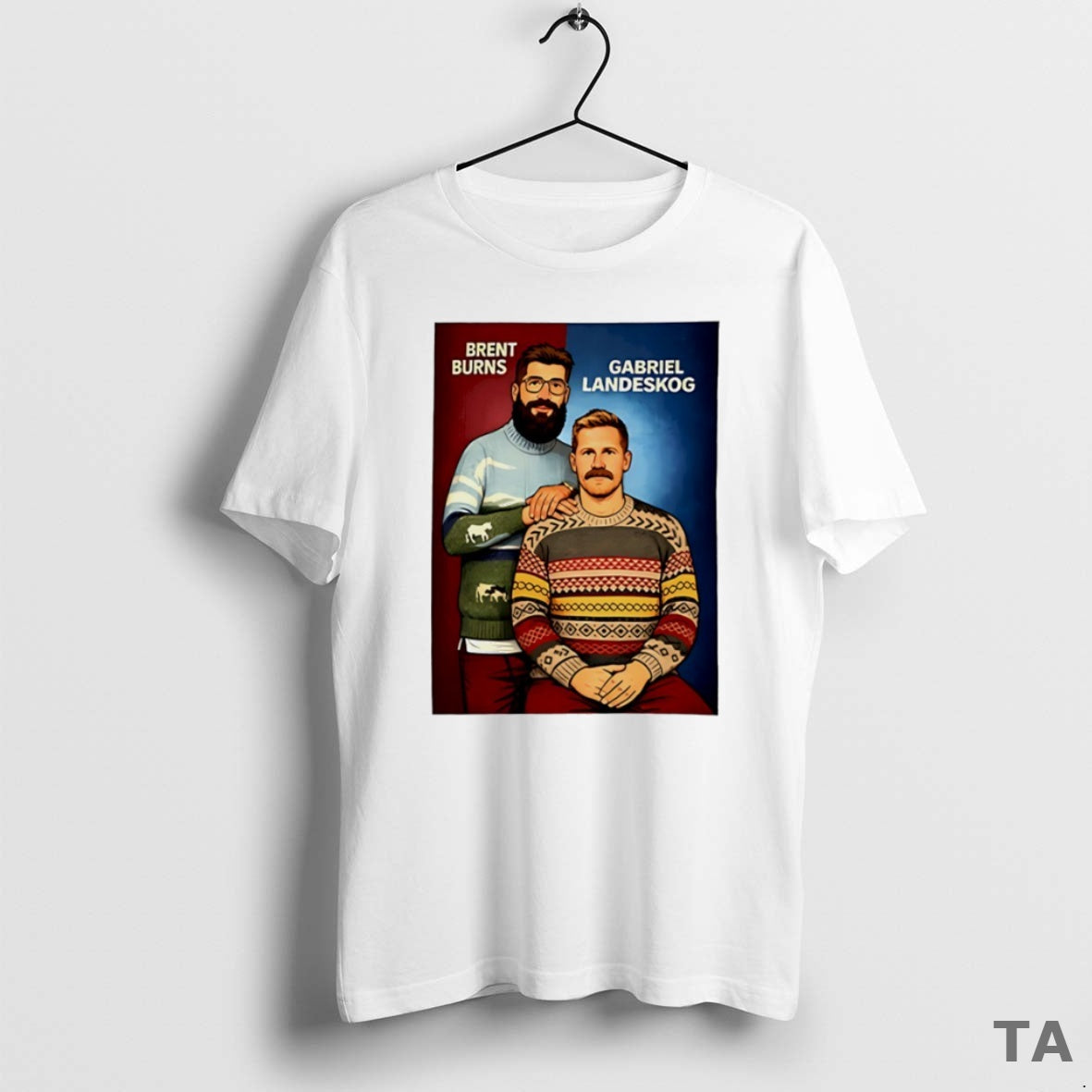 Top Gabriel Landeskog And Brent Burns Step Brother Cartoon Circle T Shirt Sweater Hoodie, Sweatshirt | PopFlextees.com