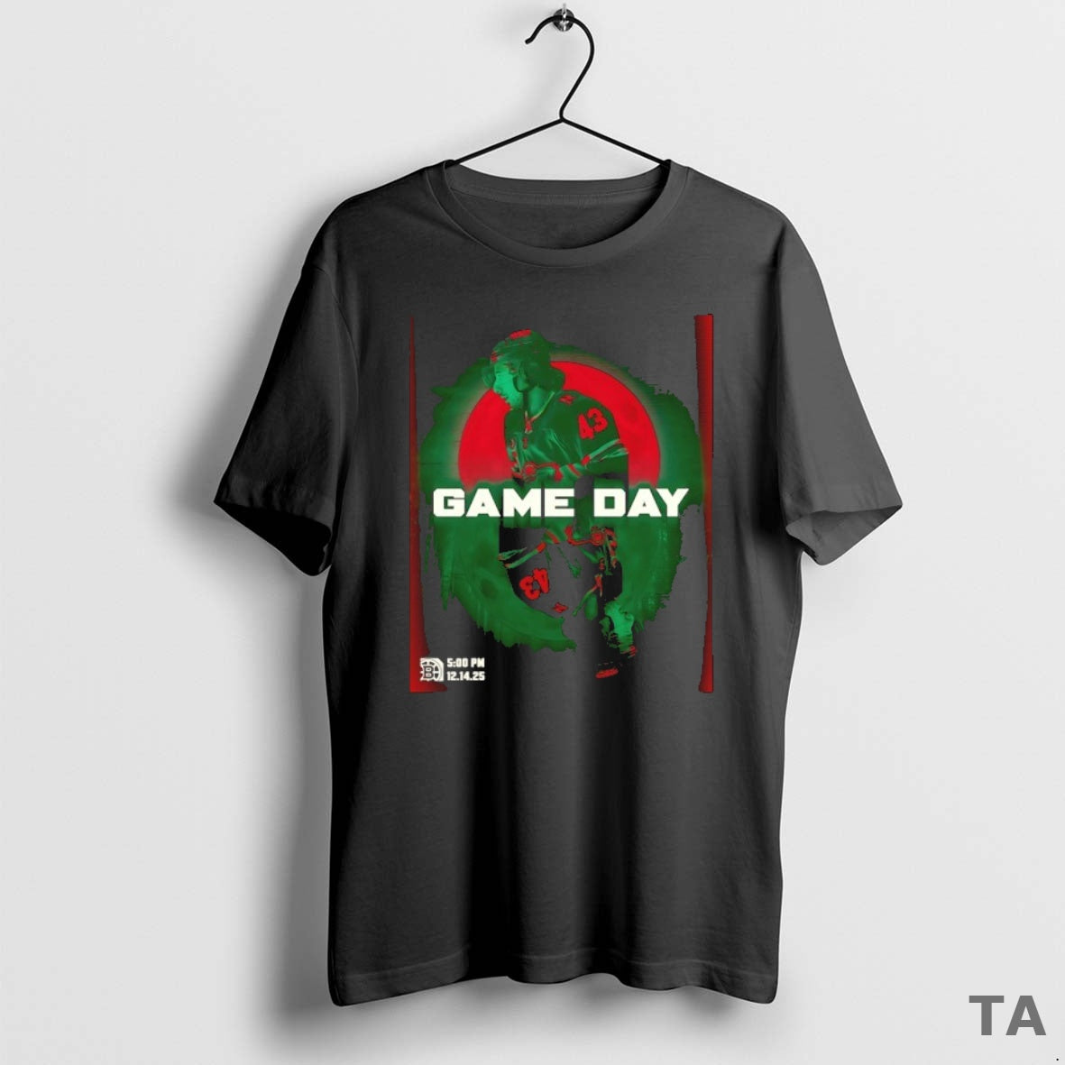 Top Game Day Quinn Hughes 43 Minnesota Wild Hockey T Shirt Sweater Hoodie, Sweatshirt | PopFlextees.com