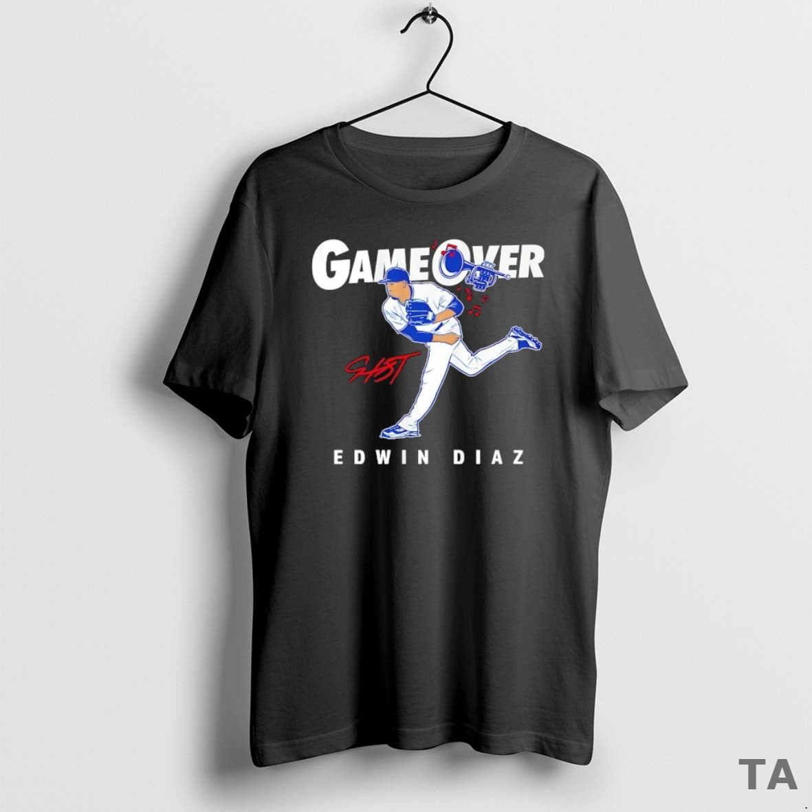 Top Game Over Edwin Diaz Los Angeles Dodgers Signature T Shirt Sweater Hoodie, Sweatshirt | PopFlextees.com